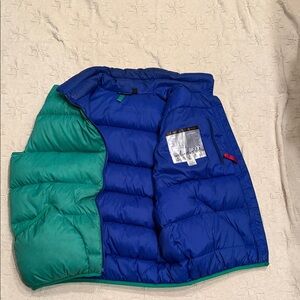 Men’s Patagonia Down Reversable Blue and Green Puffer Jacket